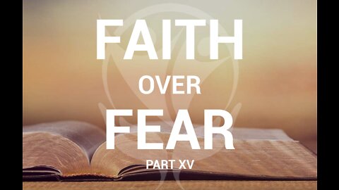 Faith Over Fear Pt. 15 - The NOAH Example: The Biblical Basis of Preparation, NOT Panic.