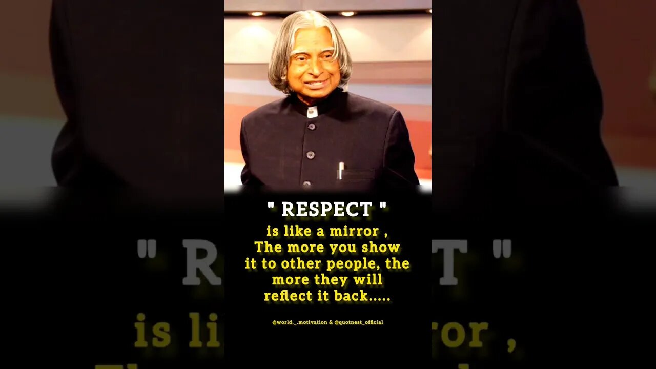 RESPECT IS LIKE A MIRROR 🪞 | Quotnest | #quotnest #quotes #shorts #drivingfails #lawofattraction