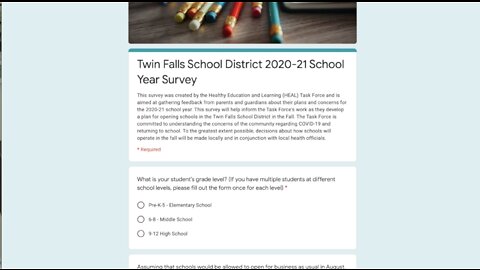 The Twin Falls School District wants your input on a plan for the upcoming school year