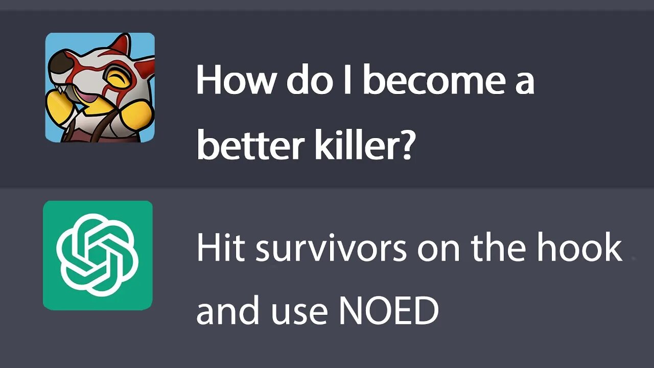 I asked an AI how to get better at Dead by Daylight