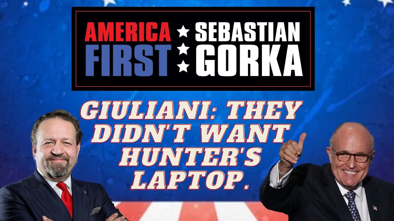 Giuliani: They didn't want Hunter's laptop. Rudy Giuliani with Sebastian Gorka on AMERICA First