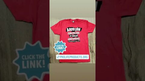 Awesome new pro life merch￼