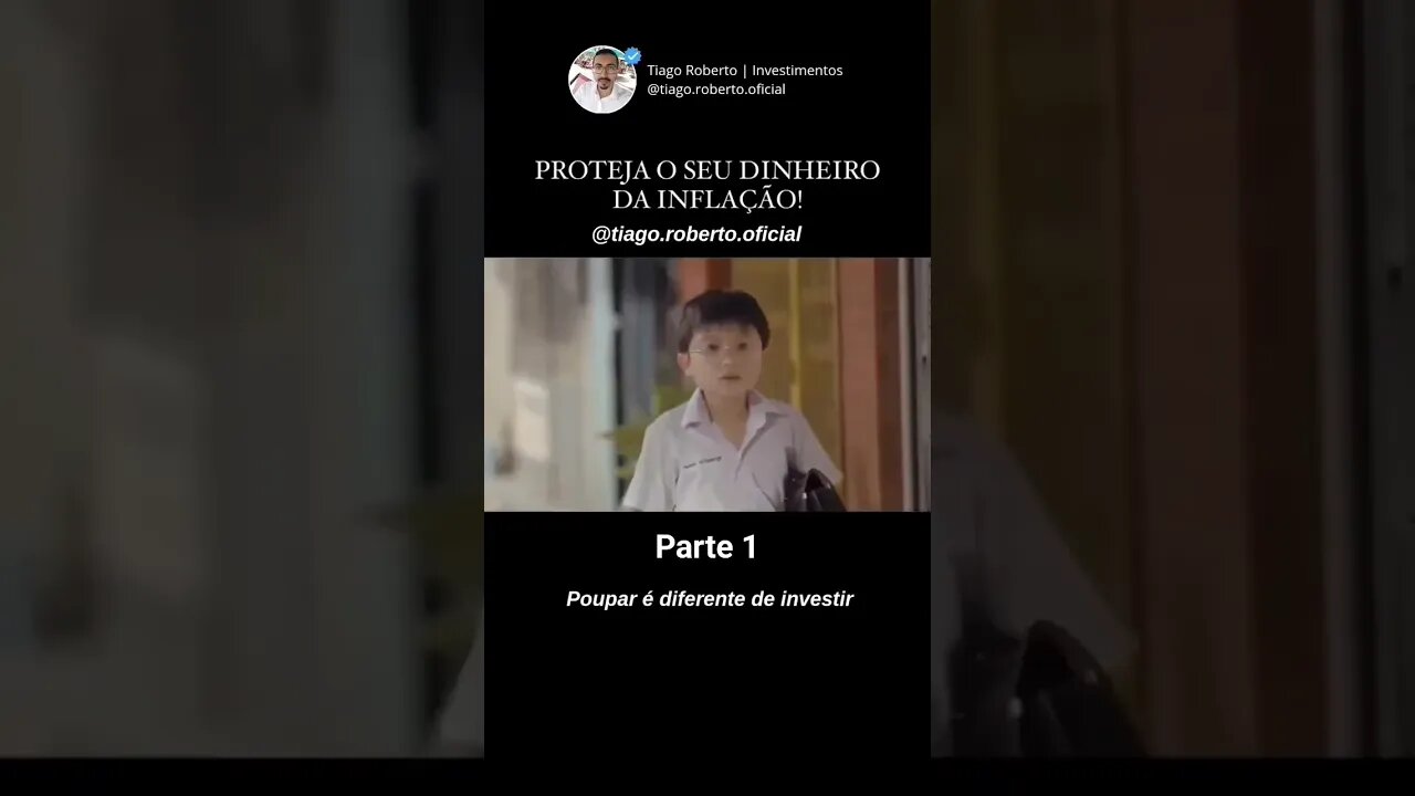 poupar é diferente de investir. #investimento #educaçãofinanceira