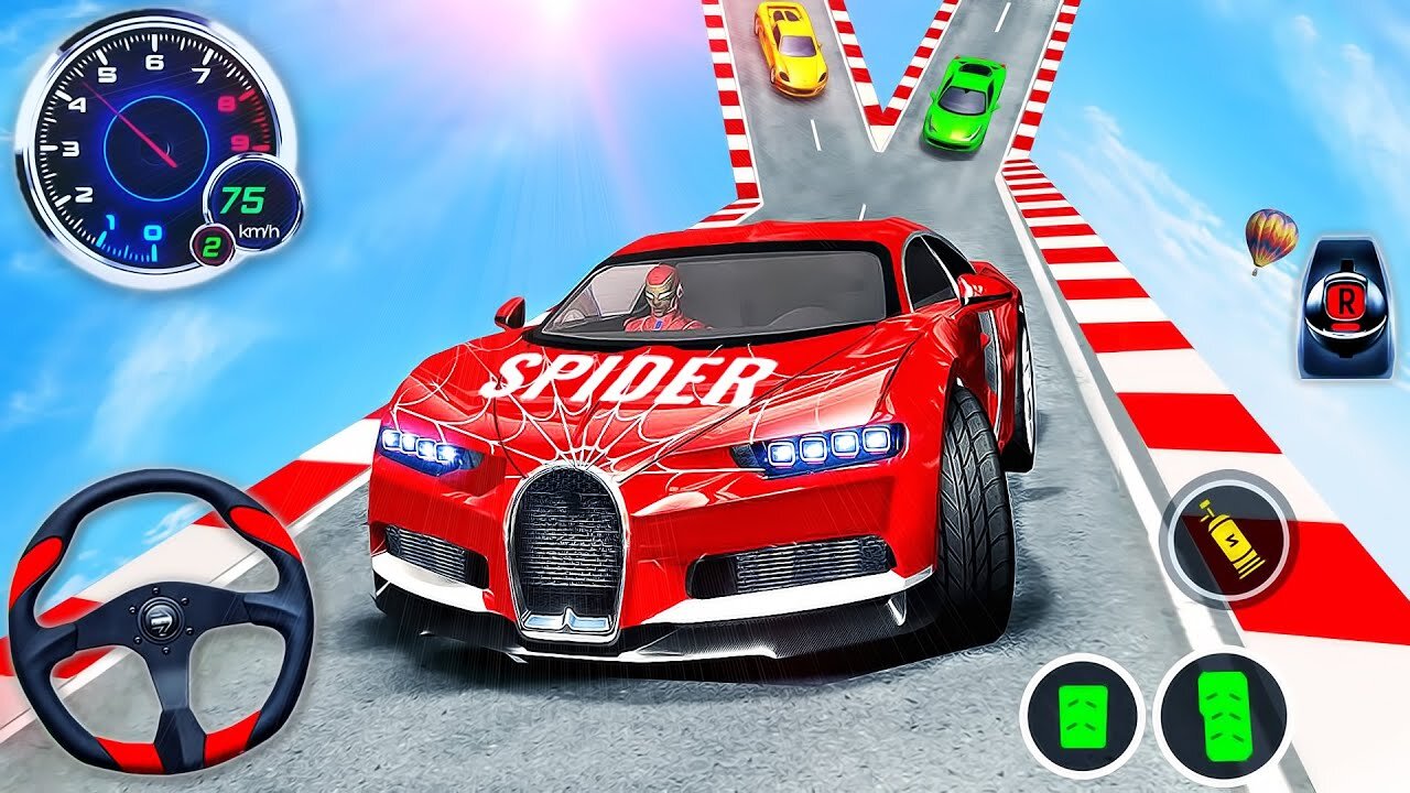 Impossible Car Racing Simulator 2023 - NEW Sport Car Stunts Driving 3D #3