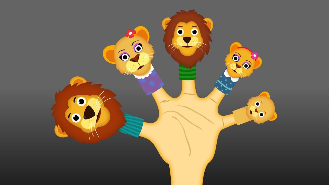 Finger Family Lion | Nursery Rhymes & Kids Songs