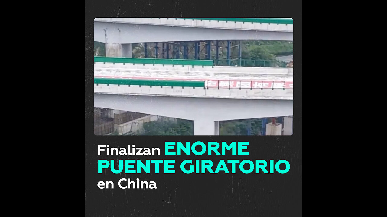 China inaugura un puente giratorio de 14.000 toneladas