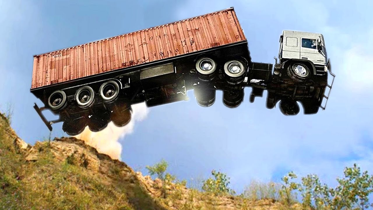 Top 10 Extremely Dangerous Truck Fails Compilation 2021 Crazy Heavy Equipment Drive skills