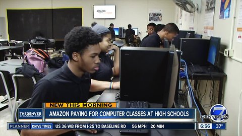 Amazon paying for computer classes at high schools