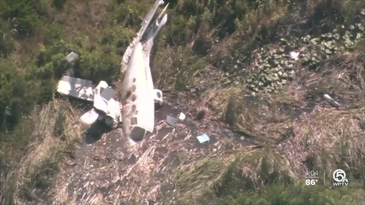 Plane with 7 onboard crashes at North Palm Beach County General Aviation Airport