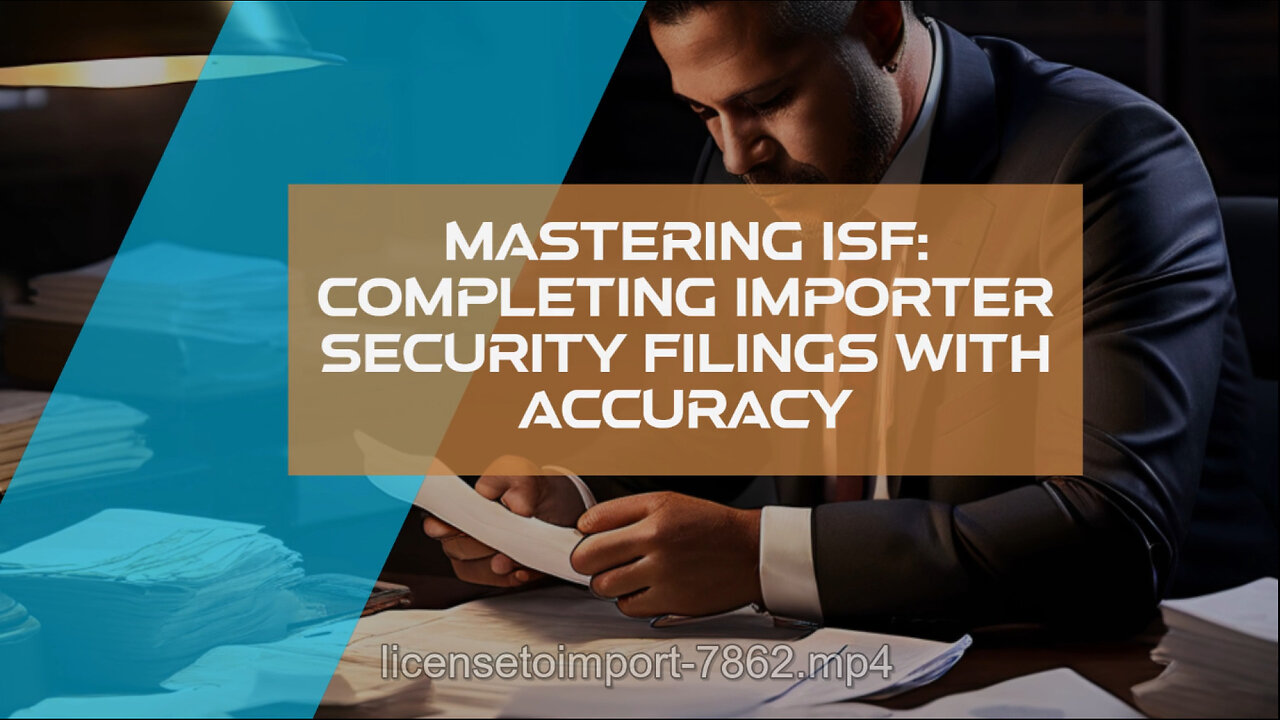 Mastering Importer Security Filing : Tips, Common Mistakes, and Technology