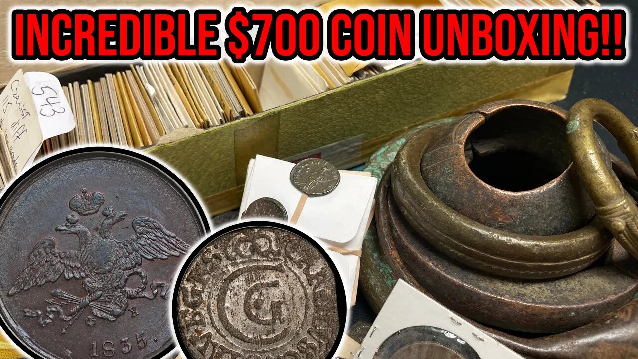 I Only Paid $700 For These Coins??? Unboxing A Mostly-Copper Old Coin + Proto-Money Dealer Batch