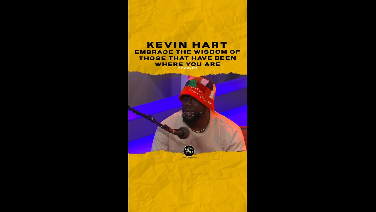 @kevinhart4real Embrace the wisdom of those that have been where you are