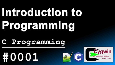 C programing｜0001｜Intro to programming