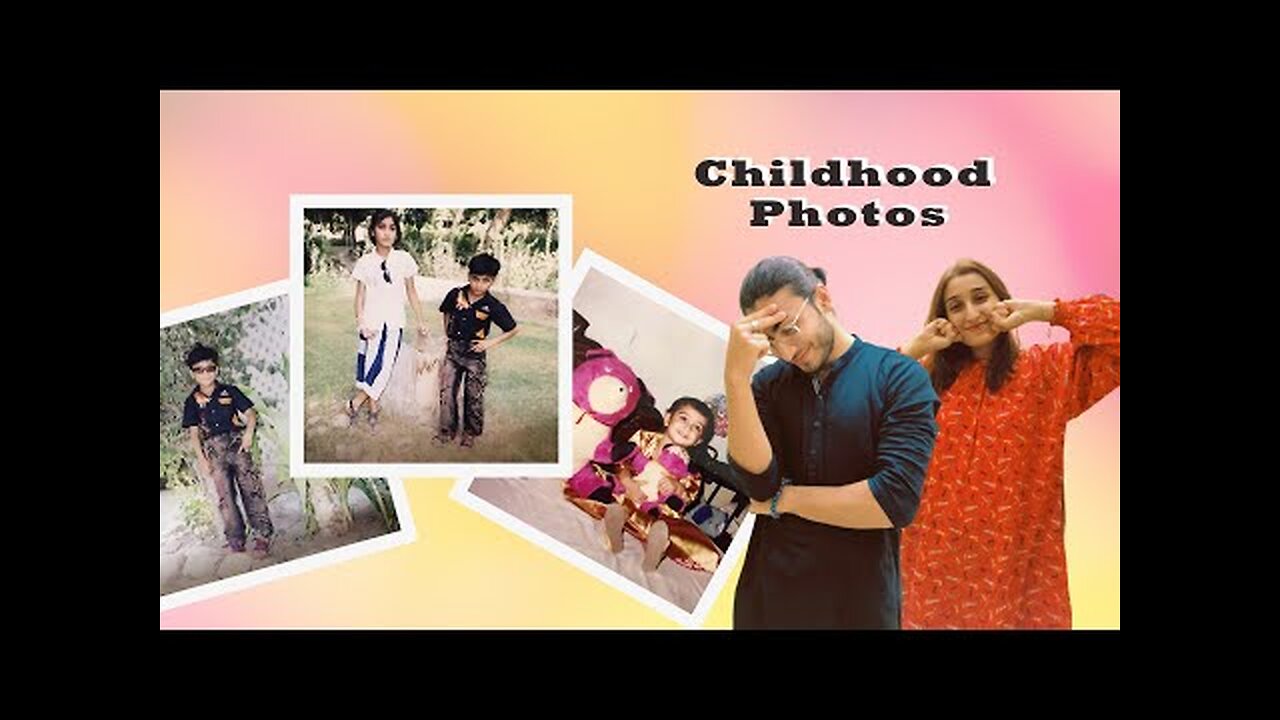 REACTING TO OUR CHILDHOOD PHOTOS | Ali and Arooba #ali #arooba #vlogs