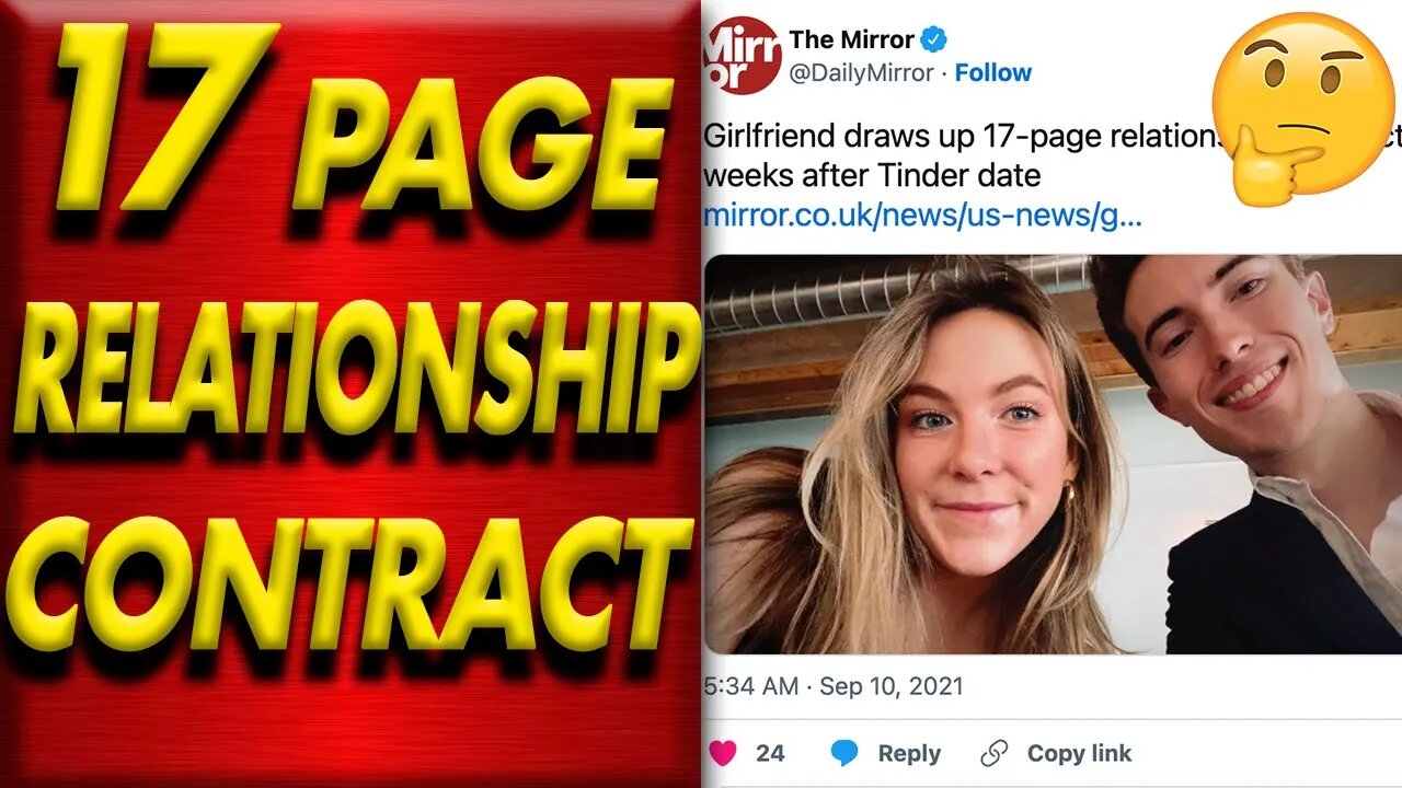 Woman Makes Her BF SIGN A 17 PAGE RELATIONSHIP CONTRACT