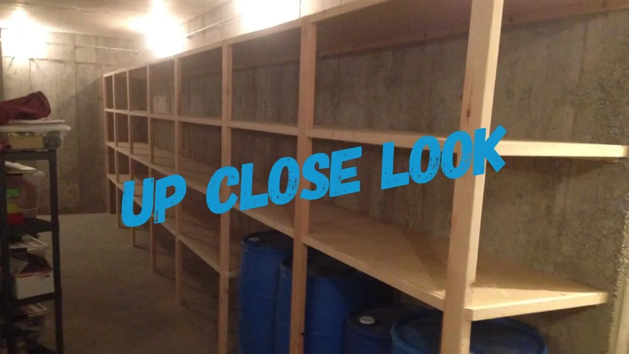 Part 3 Ultimate "Up Close" Garage Storage Easy Shelf System #prepperboss, #garagestorage,