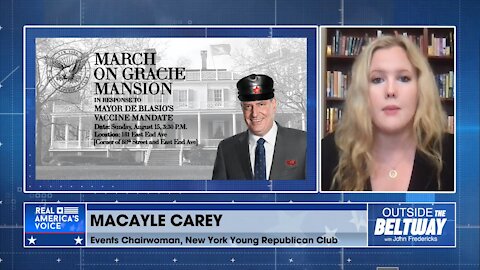 Macayle Carey tells Tudor Dixon about August 15th March on Gracie Mansion protest