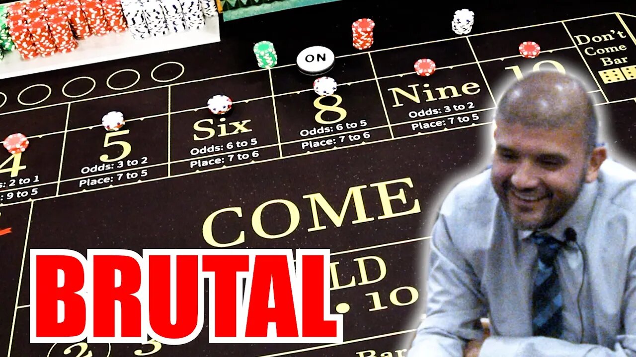 🔥BRUTAL🔥 30 Roll Craps Challenge - WIN BIG or BUST #341