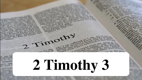 2 Timothy 3