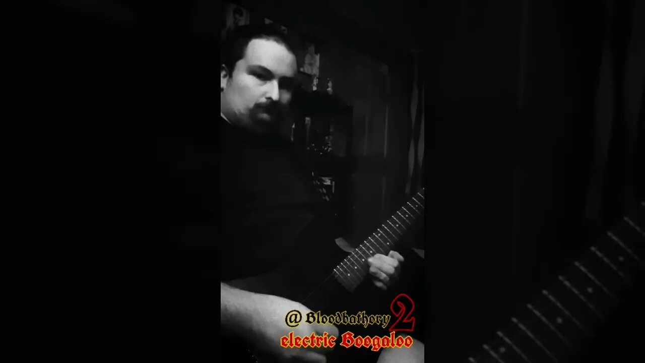 monochrome guitarist