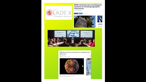 Mnky Pox Becomes "Clade I & II" ~ An Extinction Event "Exercise" of Humans