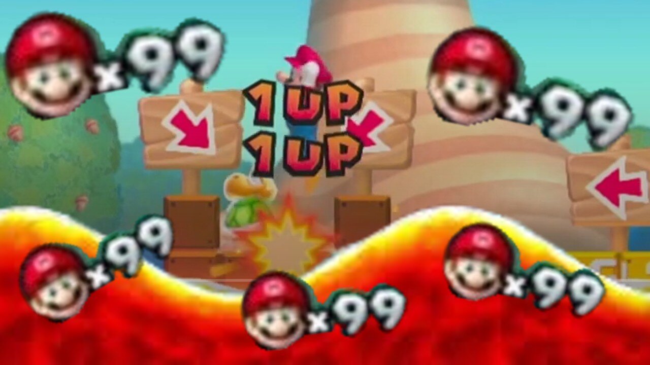 New Super Mario Bros U but the ground will unalive you