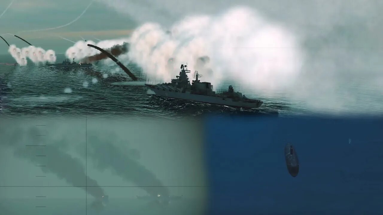 2002 NATO Campaign - Intercepting Slava class with Ticonderoga - Cold Waters with Epic Mod 2.43