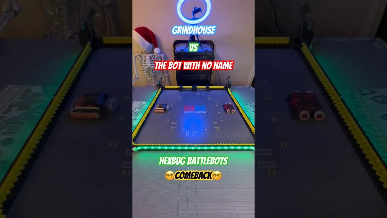 Grindhouse vs The Bot With No Name 😵‍💫Comeback😵‍💫 #hexbugbattlebots #hexbugvideos #battlebots