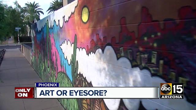 Historic Phoenix neighborhood divided over art murals