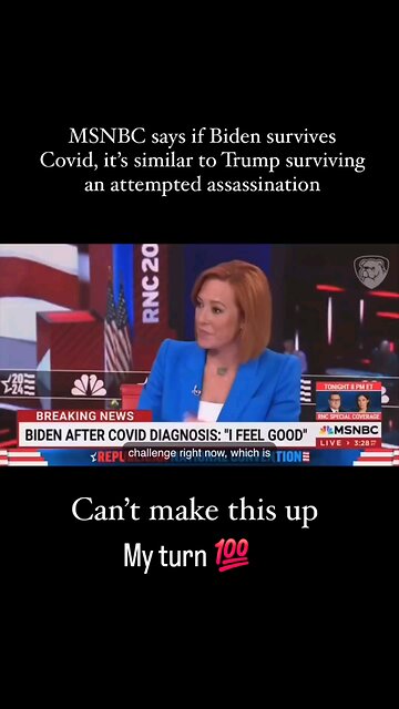 MSNBC Says if Biden survives Covid it's the same as Trump getting shot😅😅😅