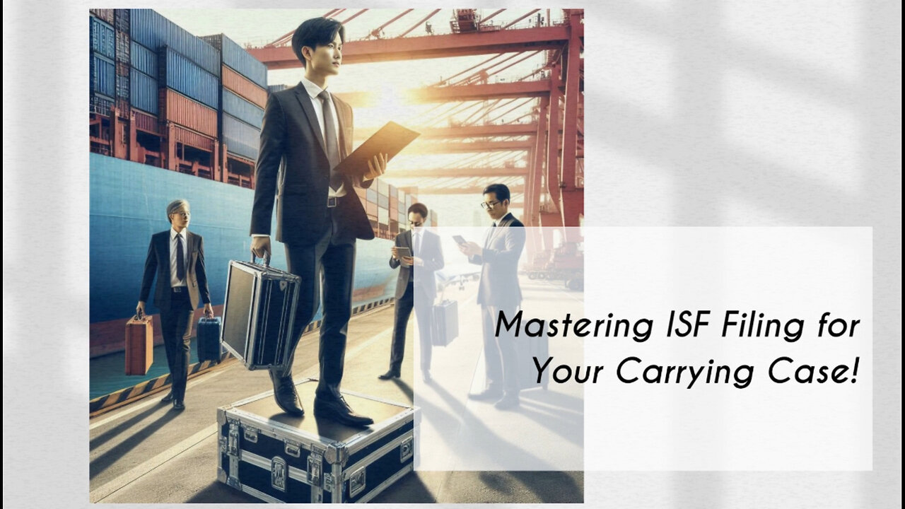 Mastering ISF Filing: The Key to Hassle-Free Imports of Carrying Cases