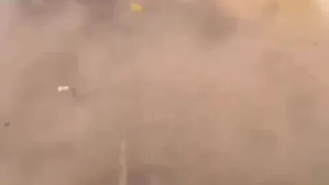 A mortar shell explodes near the soldiers of the Armed Forces of Ukraine