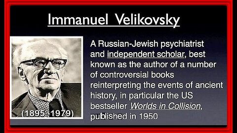 Immanuel Velikovsky (1895 - 1979) • 'Controversial Theories of Cosmogony and History' • 🕞2h 13m