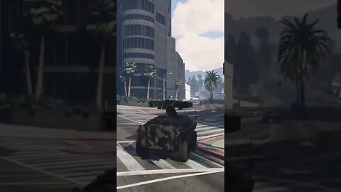 GTA Dumb Dumb Runs Over Biker Friend with APC 🤦 #gta5 #online #random #moments #funny #prank #apc