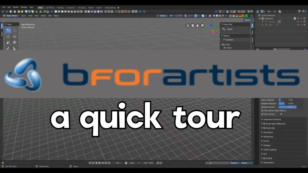 A Quick Tour of Bforartists, a Blender Fork