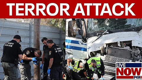 Israel war terror attack: truck rams bus stop near Tel Aviv