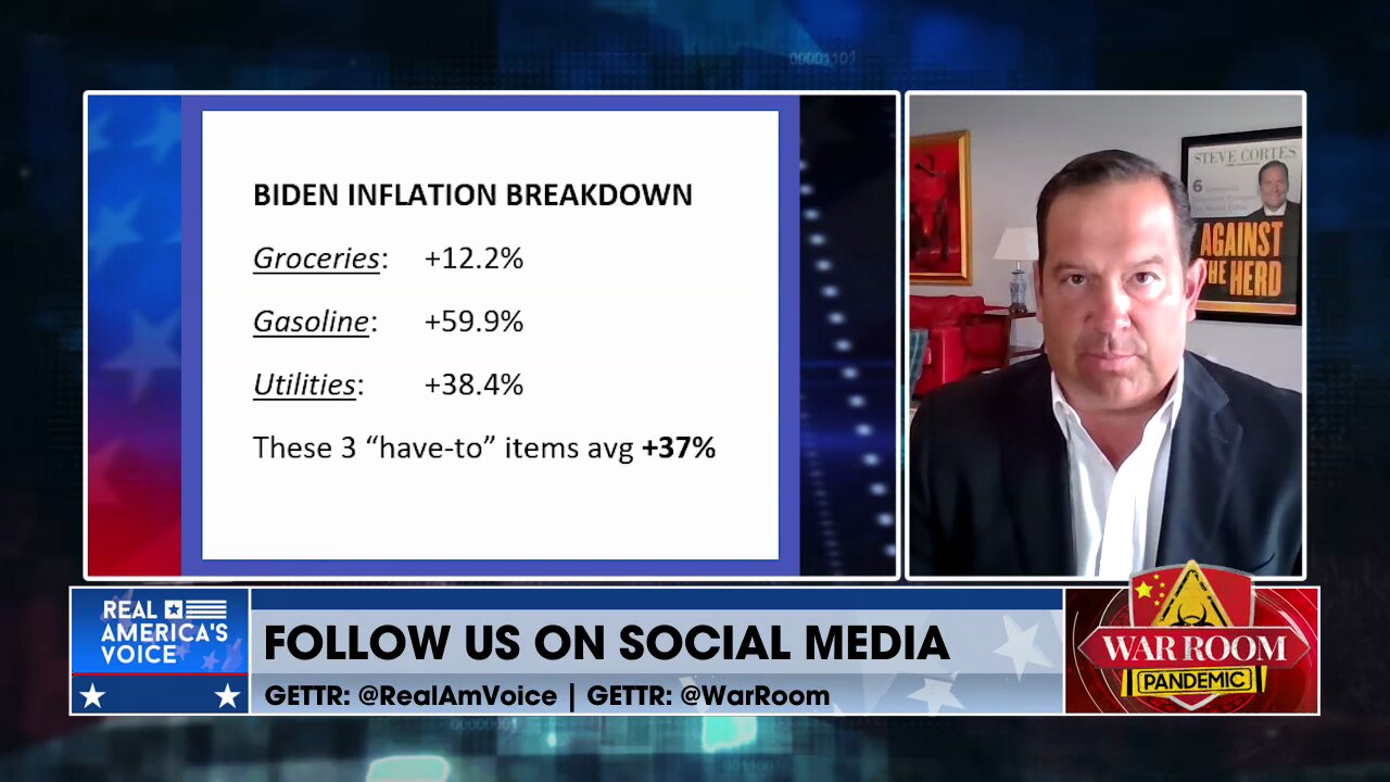 ‘Tittering On Depression’: Steve Cortes Breaks Down Biden’s ‘Double Digit Inflation’