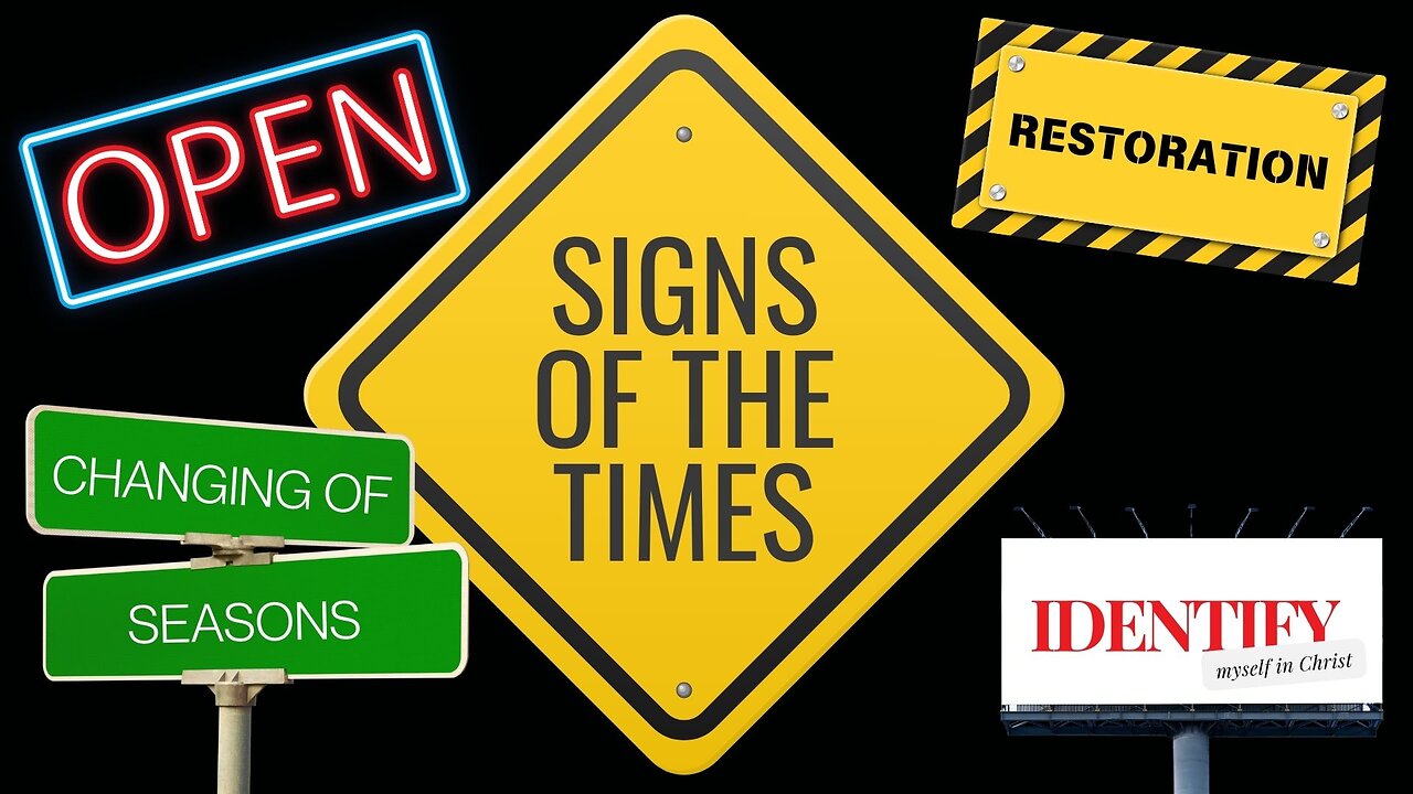 Sunday Morning Service "Signs Of The Times" 9/8/24