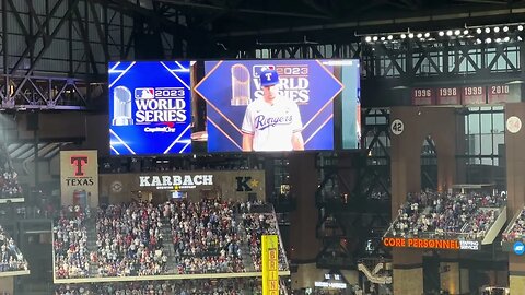 World Series 2023 Game 1 Arizona Diamondbacks at Texas Rangers Starting Intro