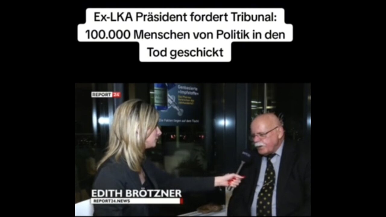 ‼️ Ex-LKA Präsident fordert Tribunal - 100.000 Menschen von Politik in den Tod geschickt.