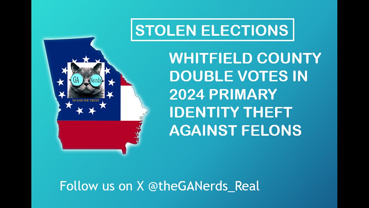 Whitfield unlawfully commits identity theft on a Felon and Double Votes