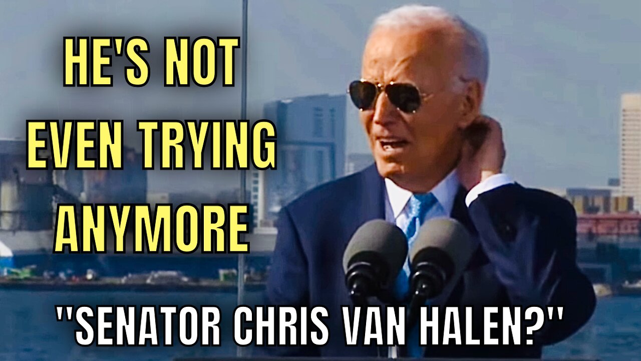 Joe Biden DON’T CARE ANYMORE: "Senator Chris Van Halen…What the hell's his name?” Then Laughs…