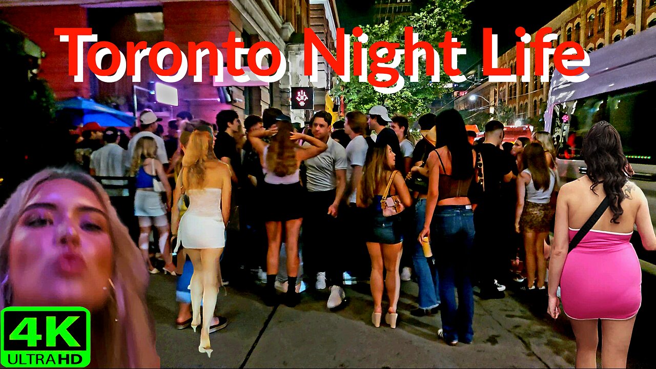 【4K】Crazy Nightlife Toronto after 12 am Canada 🇨🇦