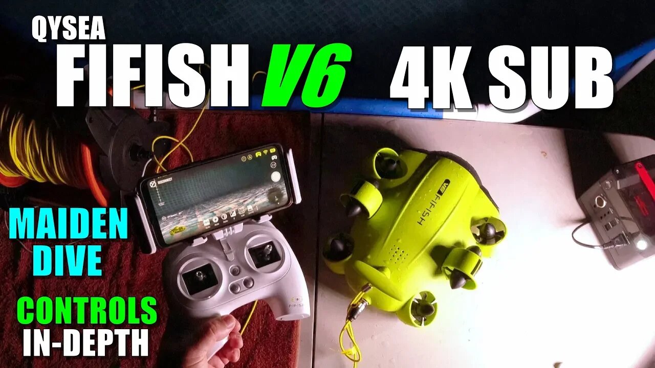 Underwater Drone QYSEA FIFISH V6 Maiden Dive Test + VR Mode - Part 2