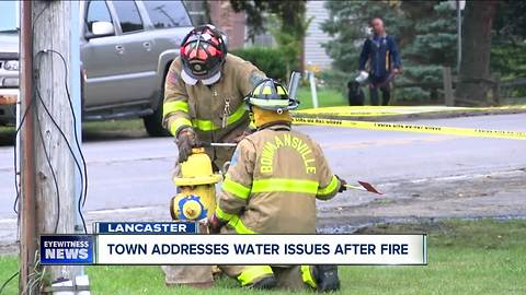 Town of Lancaster responds to water pressure issues that troubled firefighters over weekend