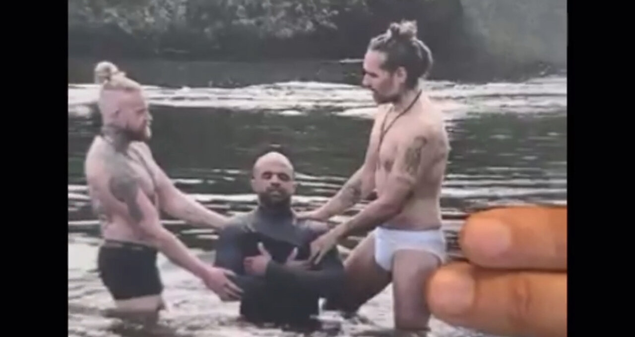 Russell Brand Baptizes In His Skivvies, Responds To His Critics!