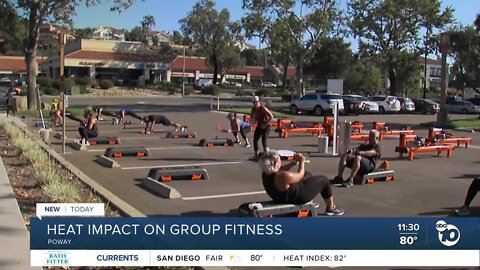 Heat impacts fitness centers' outdoor workouts