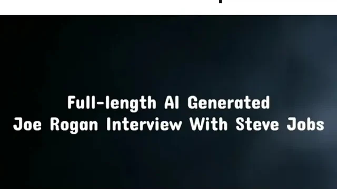 Steve Jobs on The Joe Rogan Experience - Original Full-length Version of The AI Generated Interview