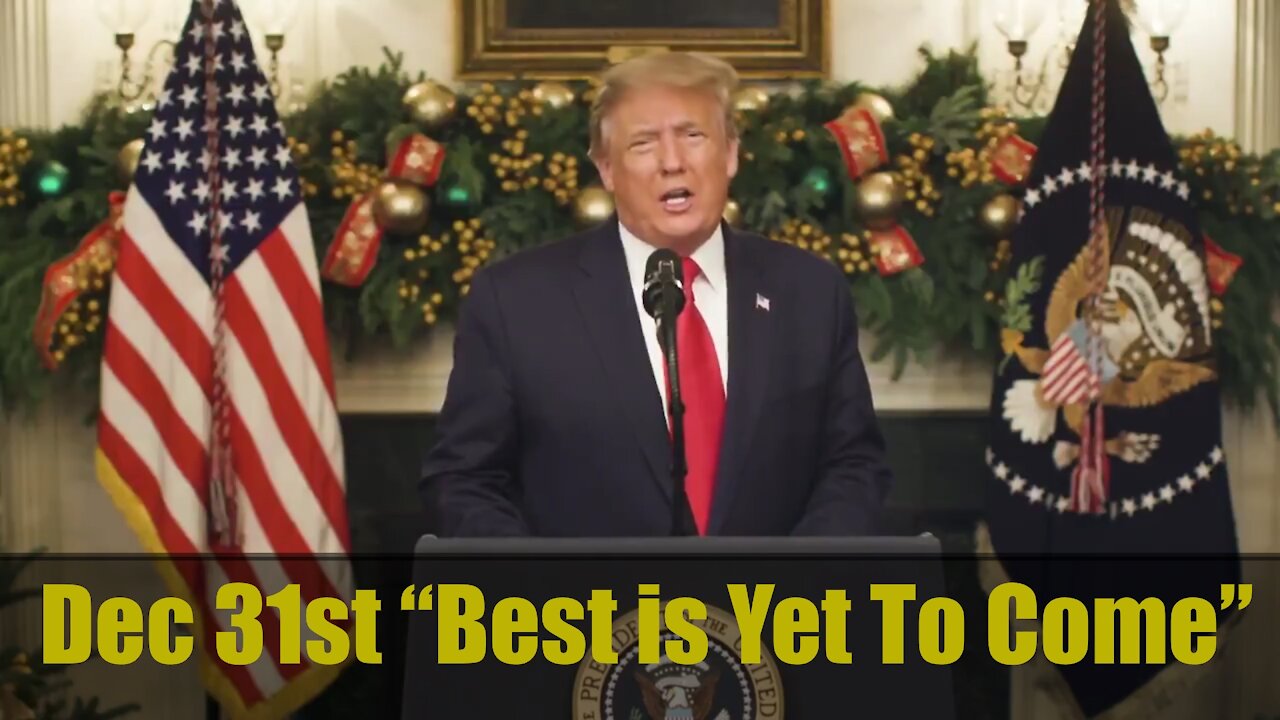 Trump Adresses Nation, Plans On Four More Years, Dec31st