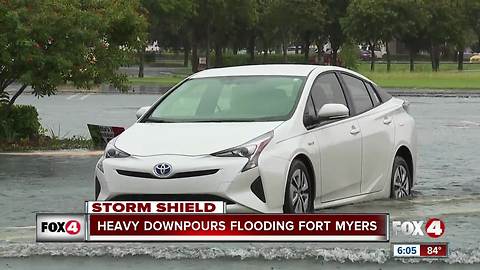 Heavy downpours flooding fort myers